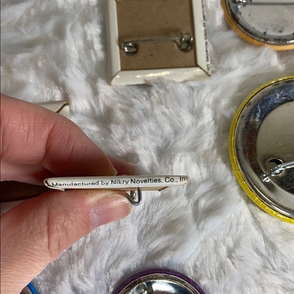 Vintage pins buttons Nikry Novelties I hate devil - Picture 7 of 8